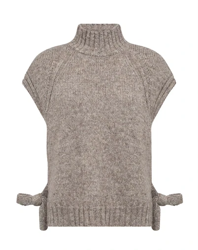 Leveté Room - LR-Toga 3 Strik Vest - Plaza Taupe Melange